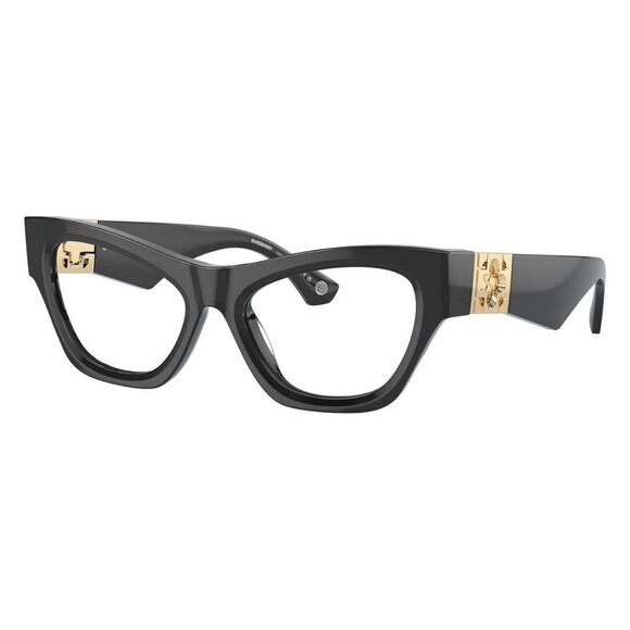 New Authentic  BURBERRY Black Cat Eye BE2405 4112 Glasses Women - Picture 1 of 6